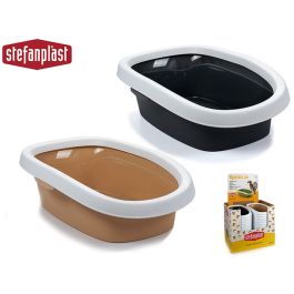 Arenero para Gatos Stefanplast PR403Q Beige Antracita Plástico 38,5 x 17 x 58 cm (36 Unidades)