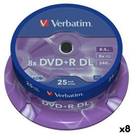 DVD+R Verbatim DL 8,5 GB 8x (8 Unidades) Precio: 384.78999944. SKU: B18RCSVPXC