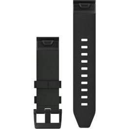 Garmin Correa QuickFit 22mm de Cuero Negra para fēnix 5/6, Approach S60/S62 y D2 Delta
