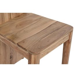 DKD Home Decor Silla Moderna de Comedor de Madera de Acacia Natural Pack de 2 Unidades Hecha a Mano con Altura de Asiento 46 cm Precio: 314.49999955. SKU: S3040508