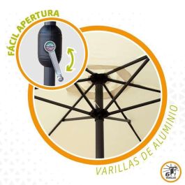 Sombrilla Aktive 250 x 235 x 250 cm Aluminio Crema Sombrilla Aktive 250 x 235 x 250 cm Aluminio Crema