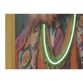 DKD Home Decor Cuadro Moderno Multicolor Rosa 3 x 93 x 63 cm (2 Unidades)