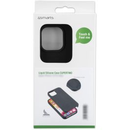 4smarts Funda Liquid Silicone Cupertino para iPhone 13, Negro