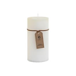 DKD Home Decor Vela de Cera Blanca Fragancia Algodón, 80h Duración, 450g - Acabado Rayado 7x7x15 cm - Pack 12 Unidades Precio: 52.69000055. SKU: B1HZ5MM6V7