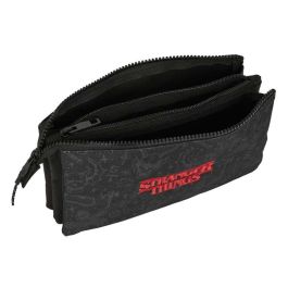 Bolso Escolar Portatodo Safta Triple Stranger Things 120x220x30 mm Bolso Escolar Portatodo Safta Triple Stranger Things 120x220x30 mm