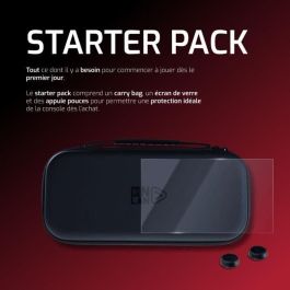 Onlan 3015220019449 Pack de Inicio Esencial para Nintendo Switch 2: Funda Negra, Protector de Pantalla y Joysticks