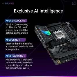ASUS ROG STRIX X870-F GAMING WiFi AMD X870 Socket AM5 ATX - Placa Base para AMD Ryzen 7th/8th/9th Gen, DDR5, Wi-Fi 7, 90MB1IV0-M0EAY0
