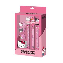 Karactermania Blister 3 Lapices Eternal + 3 Gomas + Sacapuntas Hello Kitty Mix Papelería Infantil
