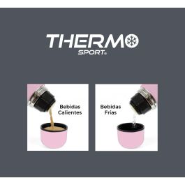 Thermosport Termo Inox 500 ml Soft Touch Negro Mate (6 Unidades)