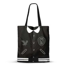 Karactermania Bolsa de la Compra Shopping Miércoles Varsity Algodón Negro 40 x 34 x 1 cm Precio: 12.96152. SKU: B13B99F6WP