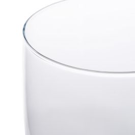 Jarrón Decoración Transparente Cristal 14 X 14 X 25 cm