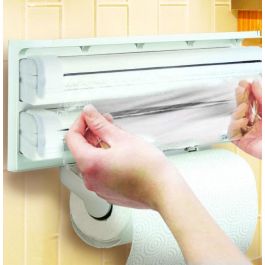 Confortime Dispensador Aluminio-Film-Papel Abs 37,7 cm x 18,3 cm x 6,9 cm (6 Unidades)