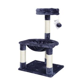 Gloria Rascador y Centro de Juego Juba para Gatos | Árbol con Tumbona Amplia, Postes, Pelota de Entretenimiento, 3 Alturas Gloria Rascador y Centro de Juego Juba para Gatos | Árbol con Tumbona Amplia, Postes, Pelota de Entretenimiento, 3 Alturas