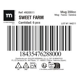 Taza de café cortado Sweet Farm 200 cc - Inde (24 Unidades) Taza de café cortado Sweet Farm 200 cc - Inde (24 Unidades)