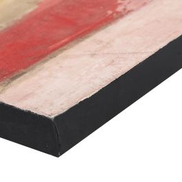 DKD Home Decor Cuadro Moderno Abstracto Azul Marron 2.4 x 100 x 100 cm (2 Unidades) Pintado a Mano Lienzo Pino