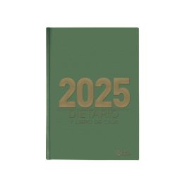 Dietario Liderpapel 2025 Cuarto 15x21,5 cm Color Verde Papel 70 gr