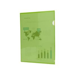 Carpeta Liderpapel Dossier Uñero 44003 Polipropileno Din A4 Verde 20 Hojas 10 unidades