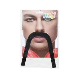 Bigote Negro Largo Estilo Chino Para Disfraz Tradicional - Accesorio para Adultos