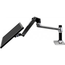 Ergotron LX Desk Mount LCD Arm para Monitor hasta 34" y 11.3 kg - Soporte de Escritorio Inclinable y Giratorio Negro