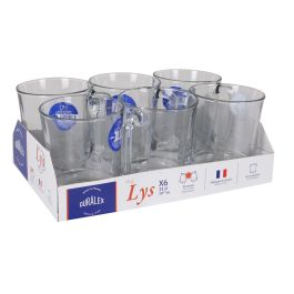 Duralex Mug Apilable Transparente 31 cl Colección Lys (12 Unidades)