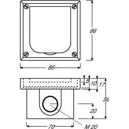 BUSCH JAEGER BJ 20 EFDB2 Enchufe con Protección de Contacto y Tapa abatible, UP-Geräte Gris