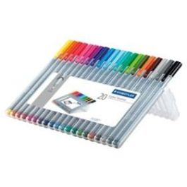 Staedtler Estuche 20 Rotuladores Triplus Fineliner 334, Colores Surtidos, Punta Superfina 0.3mm, Antisecado Precio: 15.49999957. SKU: B15TRAJ5PB