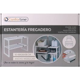 Confortime Estantería para Fregadero 50-68 x 26 x 38 cm (6 Unidades)