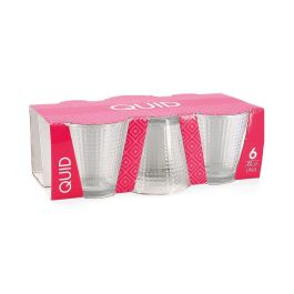 Quid Set 6 Vasos Bajos Vidrio Lina 25 cL Transparente