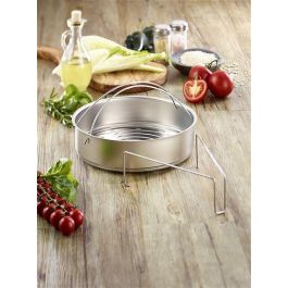 Fissler 610-300-00-800/0 Cestillo Perforado con Trípode para Olla a Presión 22 cm