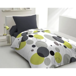 Home Linge Passion Juego de Cama Microfibra BULLES DE REVE Funda Nórdica 140x200 cm + Funda Almohada 63x63 cm Gris Precio: 25.99000019. SKU: B1CP3GM58A