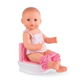 Corolle Inodoro Interactivo para Bebés 36/42 cm con Tapa y 2 Sonidos – A partir de 3 años