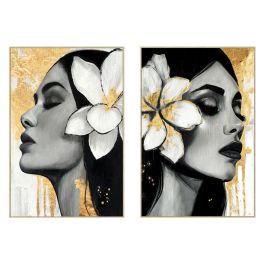 Cuadro Glam DKD Home Decor Dorado Negro 4.5 x 123 x 83 cm (2 Unidades) Precio: 173.69000055. SKU: B1259AD5Q3