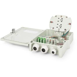 Digitus FTTH Box OS2 12 Fibras LC/APC - Carcasa de Conexión para Montaje, Blanco