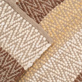 Alfombra Rayas Natural Algodón 160 X 230 cm