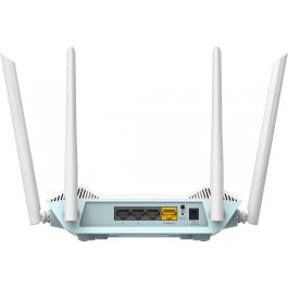 D-Link Router Wifi 6 R15 Eagle, Doble Banda (2.4GHz/5GHz), 4 Antenas, Gigabit Ethernet, Compatible con Asistente de Google