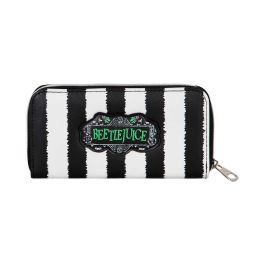 Billetero Essential Stripes Bitelchús / Beetlejuice Blanco