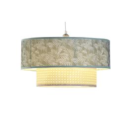 DKD Home Decor Colonial Lámpara de Techo Verde Blanco 46 x 25 x 46 cm