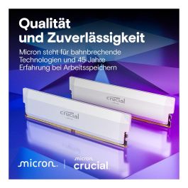 Crucial Pro 6000 Kit 64GB (2x32GB) DDR5 6000MHz CL40 con Disipador y XMP 3.0 para PC