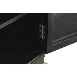 DKD Home Decor Buffet Oriental de Álamo y Metal con 4 Puertas y 2 Estanterías, Negro, Bronce y Dorado - 180x50x90 cm DKD Home Decor Buffet Oriental de Álamo y Metal con 4 Puertas y 2 Estanterías, Negro, Bronce y Dorado - 180x50x90 cm