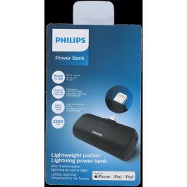 Philips Power Bank con Conector Lightning Directo, 2500 mAh - Recarga Rápida para iPhone y Dispositivos iOS Precio: 7.49999987. SKU: B1DCHH26V7