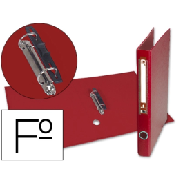 Liderpapel Carpeta de 2 anillas 25mm Folio Forrado Papercoat con Ollao y Tarjetero Rojo Precio: 4.9904272. SKU: B1GE8AV8FJ