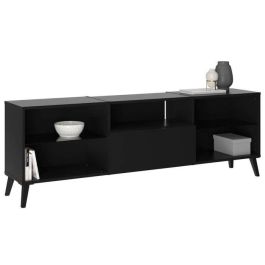 Mueble bajo para TV/Hifi - Decoración en negro - L153,5 x H52 x D31,5 cm - Hecho en Alemania Mueble bajo para TV/Hifi - Decoración en negro - L153,5 x H52 x D31,5 cm - Hecho en Alemania