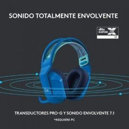 Auriculares Gaming Inalámbricos con Micrófono Logitech G733/ Azules Auriculares Gaming Inalámbricos con Micrófono Logitech G733/ Azules
