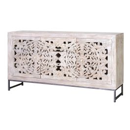 Giner y Colomer Aparador Madera Mango y Metal Blanco Envejecido 150 cm Precio: 1197.8879. SKU: B1AR98W5LK