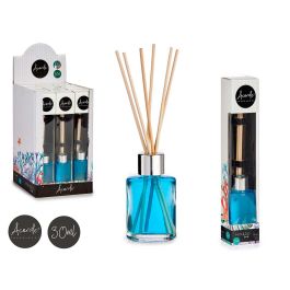 Ambientador Mikado Ocean 30 ml Azul - Acorde, Vidrio y Ratan, 4.4x7.9x2.9 cm (24 Unidades) Precio: 28.49999999. SKU: B177VYZ8Q8