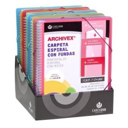 Carpeta Fundas (Tarifario) Carchivo Espiral Pp Archivex-Star Canguro A4 Expositor De 15 Surtidos Precio: 115.59000046. SKU: B1K6ES7DYM