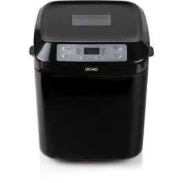 Domo B3974 Panificadora Automática 12 Programas, Temporizador 13H, Panes 750g/1000g, Sin Gluten, Antiadherente, Negro