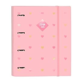 Carpeta de anillas Glow Lab Hearts Rosa (27 x 32 x 3.5 cm) Precio: 7.49999987. SKU: S4307945