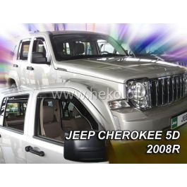Heko HO19120 Carenados Delanteros Jeep Cherokee Liberty KK 5D 2007-2012 Deflectores Humo Transparente Plexiglás