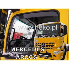 Heko HO23214 Deflectores Frontales para Mercedes Actros Antos Arocs Mp5 2020 Calidad Prima Humo Transparente